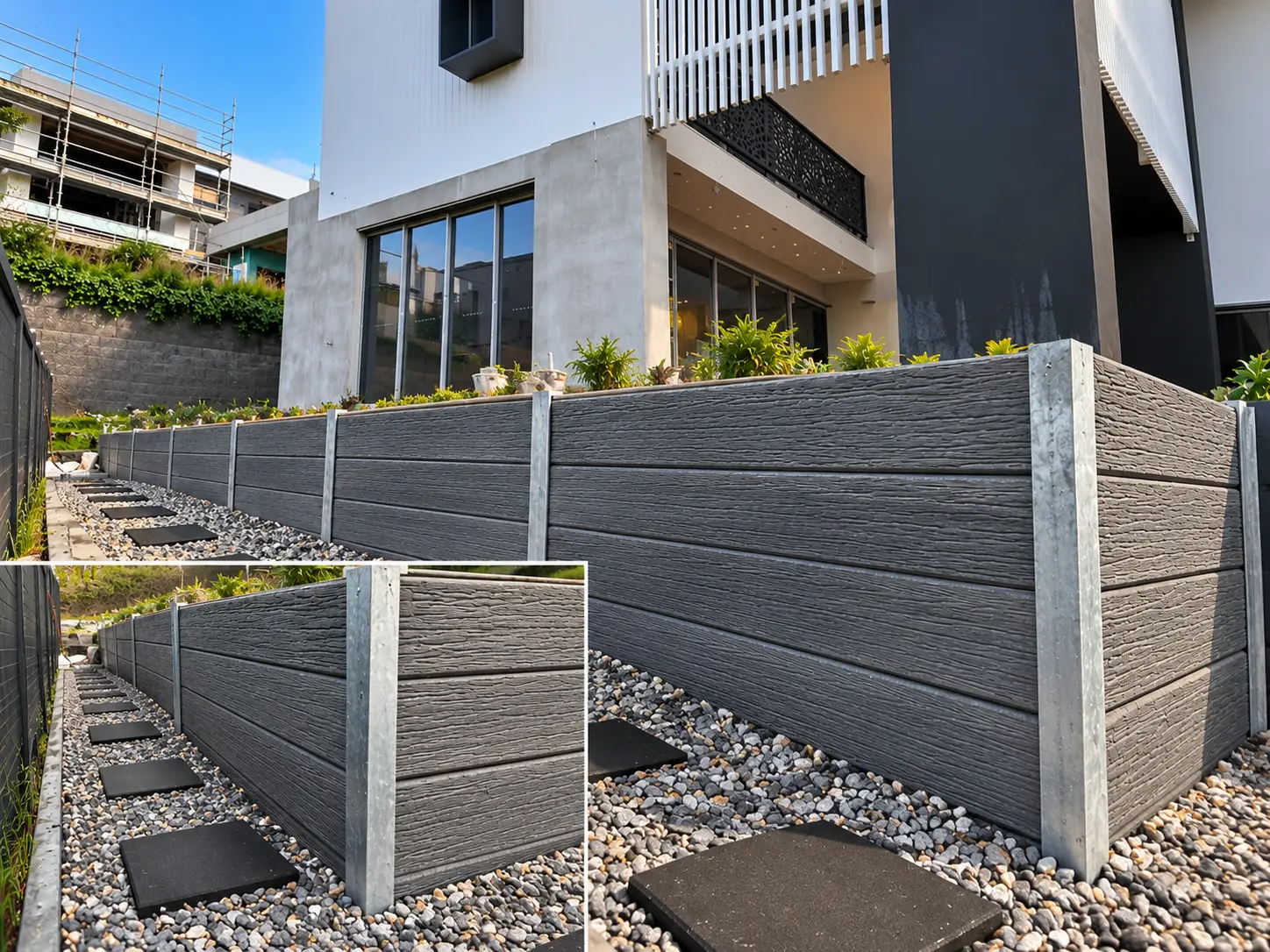 Concrete Sleeper Retaining Wall