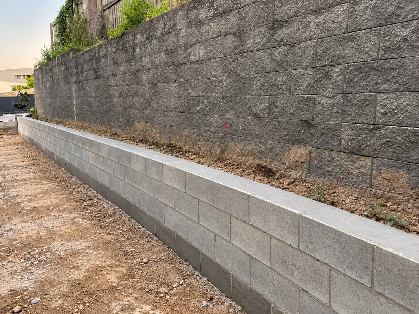 Concrete Block Retaining Wall Construction